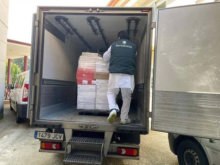 Portalconsa fue una de las empresas que donaron alimentos. 