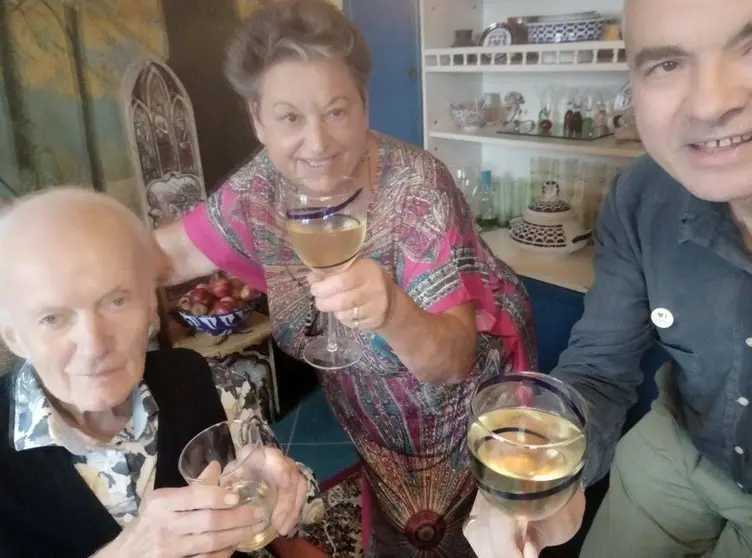 Mi último encuentro con los Mörling, en su casa de Bueu, el 3 de ocubre de 2019. 