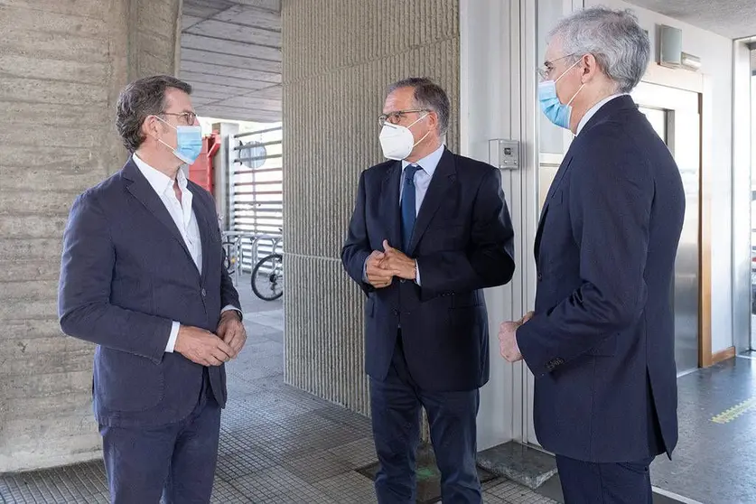 El presidente de la Xunta asistió esta mañana a la presentación del proyecto Infraestructura logística 4.0 de Ceaga