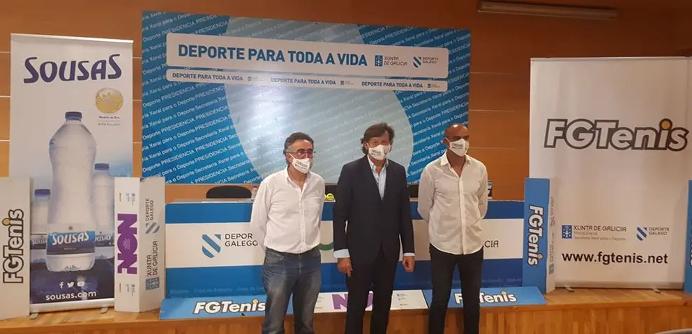 Lete Lasa destaca a Lourdes Domínguez, Martín de la Puente e Jessica Bouzas como “pasado, presente e futuro” do tenis galego e que representan os 4.000 tenistas galegos federados.