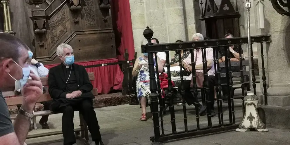 El obispo de Tui-Vigo, Luis Quinteiro Fiuza. 