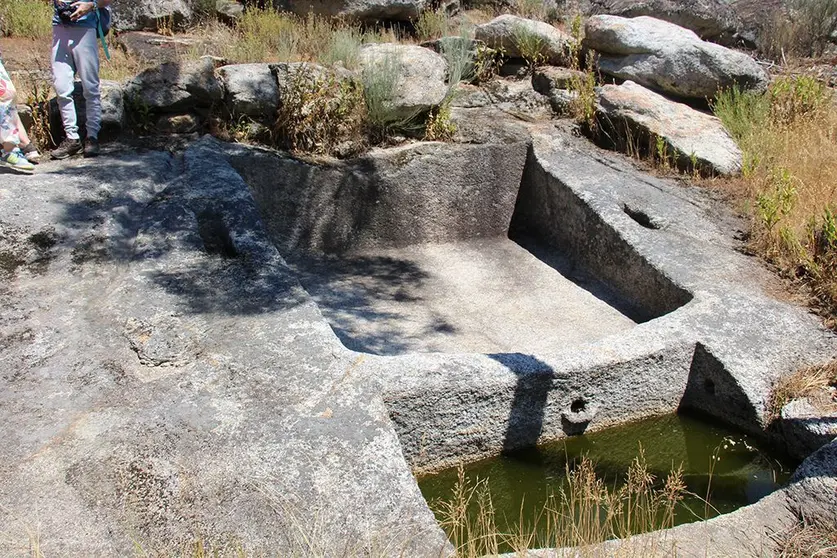 Lagares rupestres en Valpaços, Tras-ós-Montes, Portugal. 