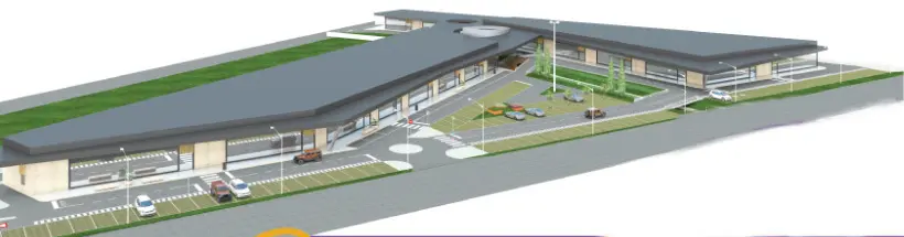 Área total: 14.300 m2. Área comercial: 9.000 m2. Área de Estacionamento: 280. En Arconcelo, Ponte de Lima. 