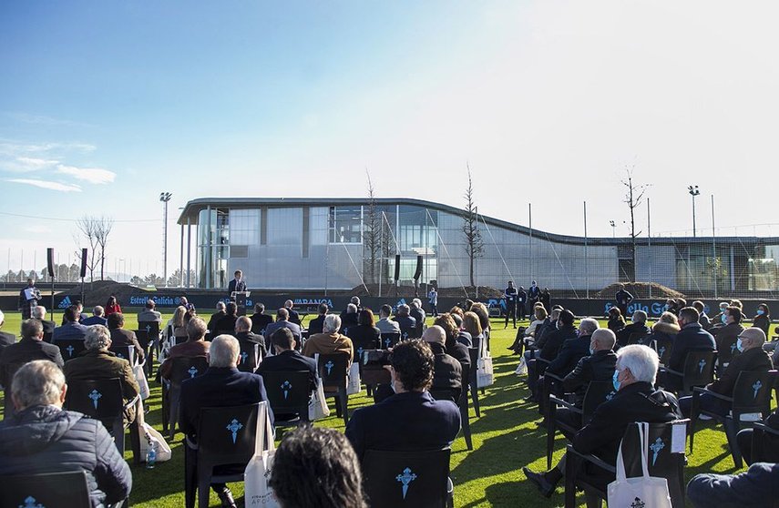 La inauguración de las nuevas instalaciones deportivas del club en Mos (Pontevedra).