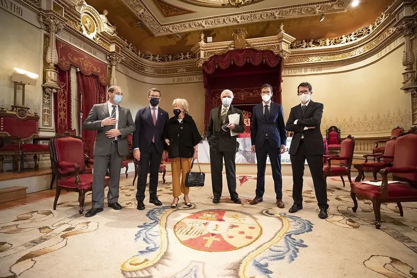 Autoridades na celebración do Día das Letras Galegas. ARQUIVO. 