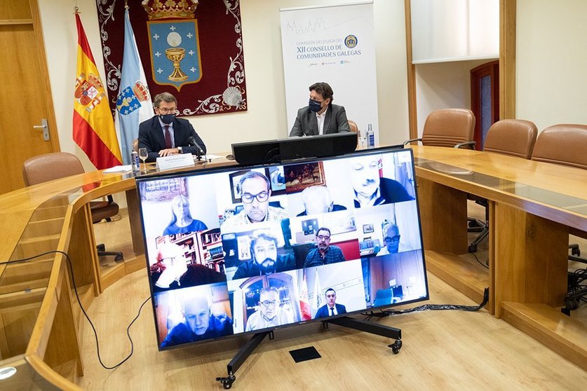 O titular do Goberno galego participou por videoconferencia na clausura do encontro da Comisión Delegada do XII Consello de Comunidades Galegas.