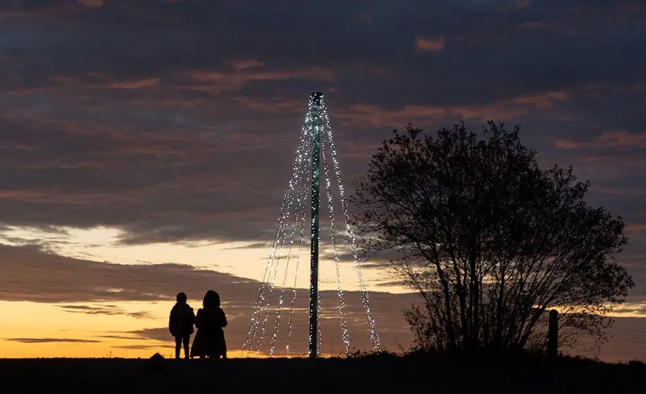 O complexo do Gaiás conta cunha iluminación lembrando a Vía Láctea, mentres que o Bosque de Galicia e o Museo Gaiás engalánanse con árbores luminosas.