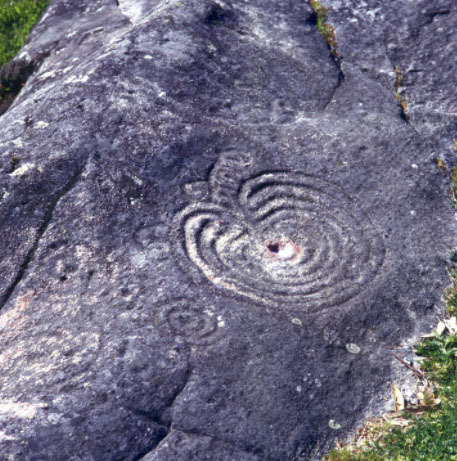Petroglifo de Mogor, Marín. ARCHIVO. 