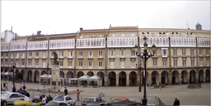 Un aspecto de la coruñesa plaza de María Pita. 
