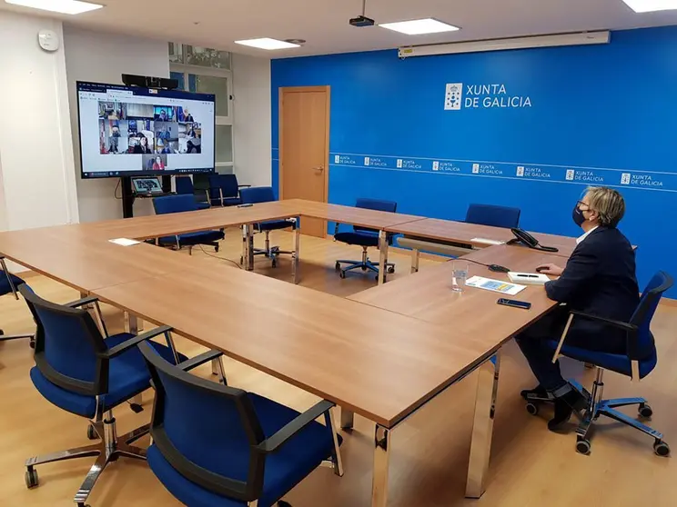 A conselleira do Mar, Rosa Quintana, participou por videoconferencia no Consello Consultivo de Política Pesqueira para Asuntos Comunitarios.