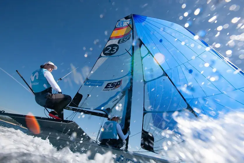 Tamara Echegoyen y Paula Barceló. Clases Olímpicas Real Federación Española de Vela, 2020 I ©Sailingshots by María Muiña Photography