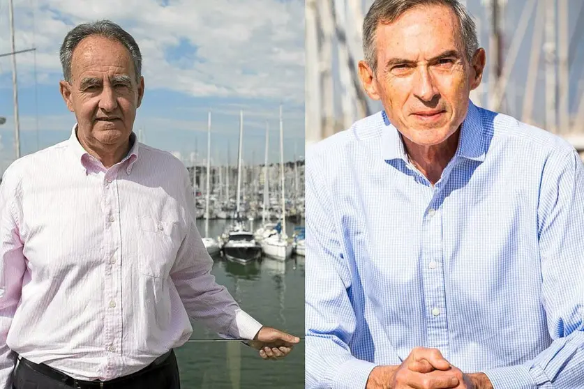 Los candidatos José Javier Sanz Fernández (izq) y José Martínez David. 

