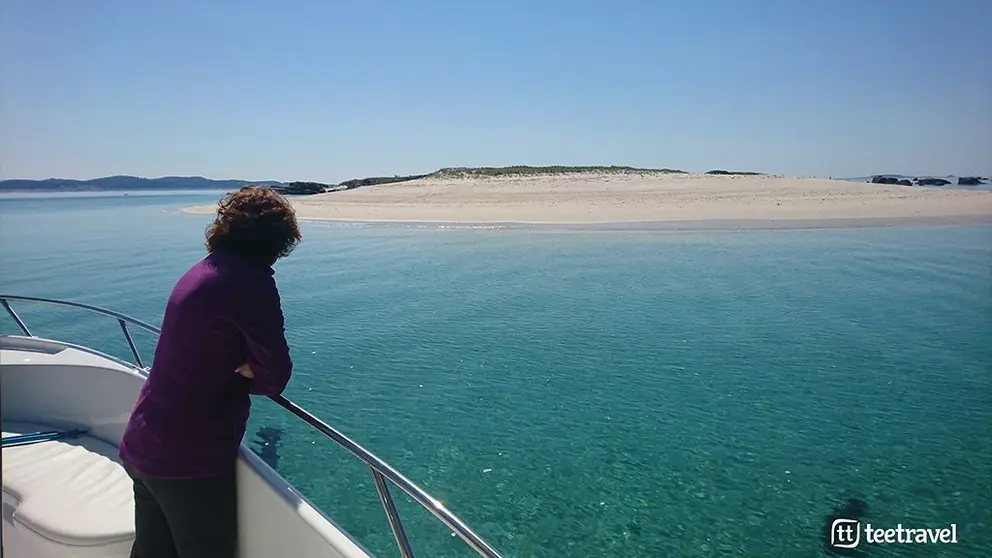 Isla Areoso en la ría de Vilagarcía. 