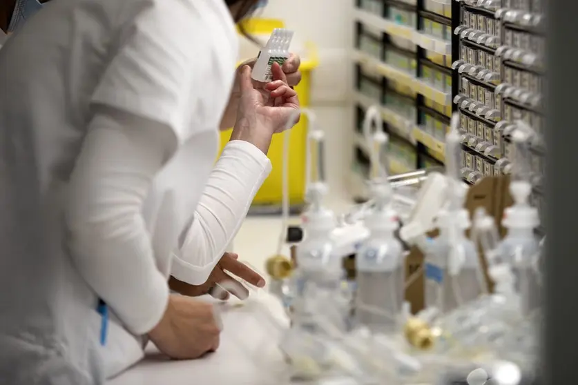 Novas instalacións de urxencias do hospital da Barbanza, sección de medicamentos.