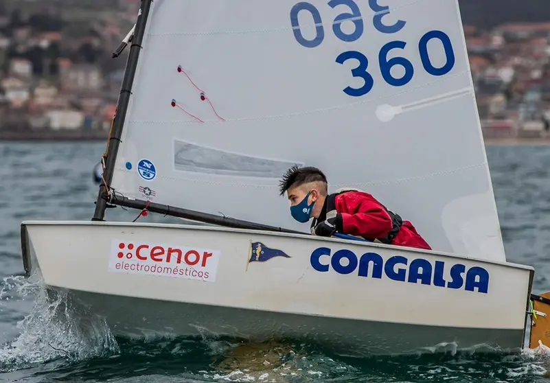 Bruno Iglesias, de Ribeira, fue el regatista más destacado. © ROSANA CALVO.
