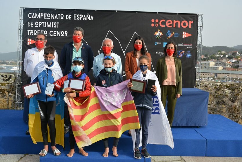 Entrega de premios Campeonato de España de Optimist. © JOSÉ RAMÓN LOURO.