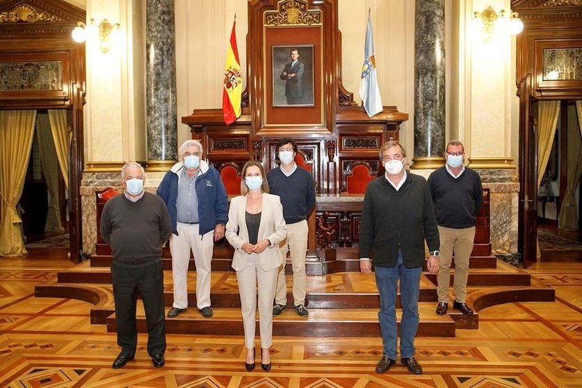 Recepción en el Concello de La Coruña.
