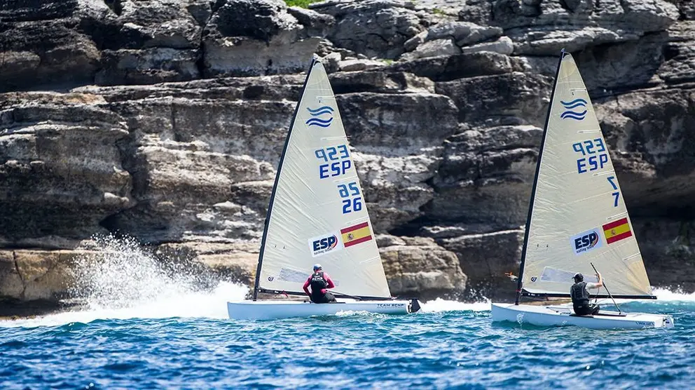 Equipo preolímpico español de Finn: Joan Cardona y Alejandro Muscat. MARIA MUIÑA/RFEV 