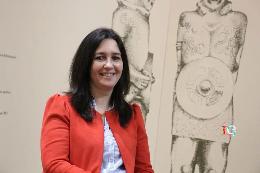 Ana Almeida, en el Centro Interpretativo del castro São Lourenço.