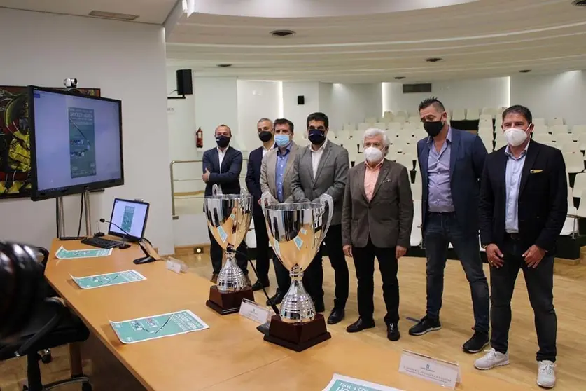 Acto de presentación del campeonato final de la 4ª Copa Galicia de Hockey hierba.