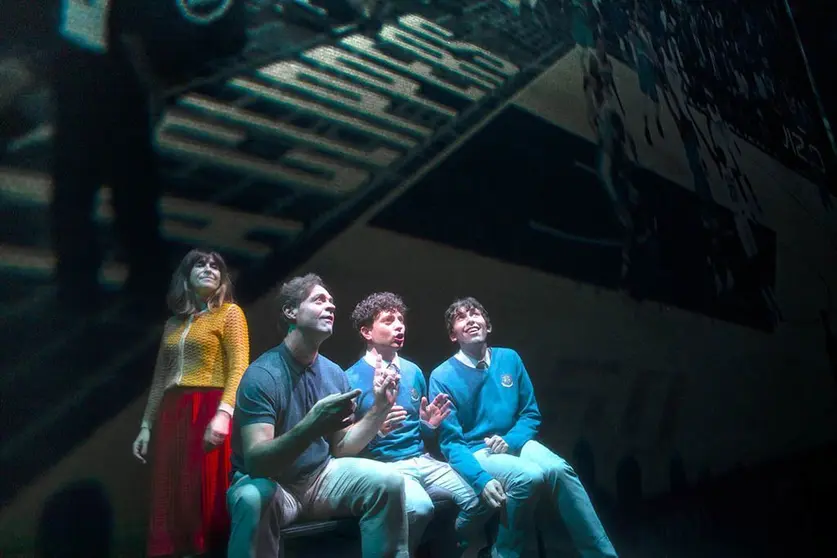  O mozo da última fila é unha reflexión cargada de ironía sobre a necesidade de contar historias, a fascinación polas vidas alleas e a lexitimidade da creación artística. 