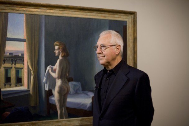 Tomàs Llorens en la inauguración de la exposición Hopper, de la que fue comisario. Museo Nacional Thyssen-Bornemisza, 2012.