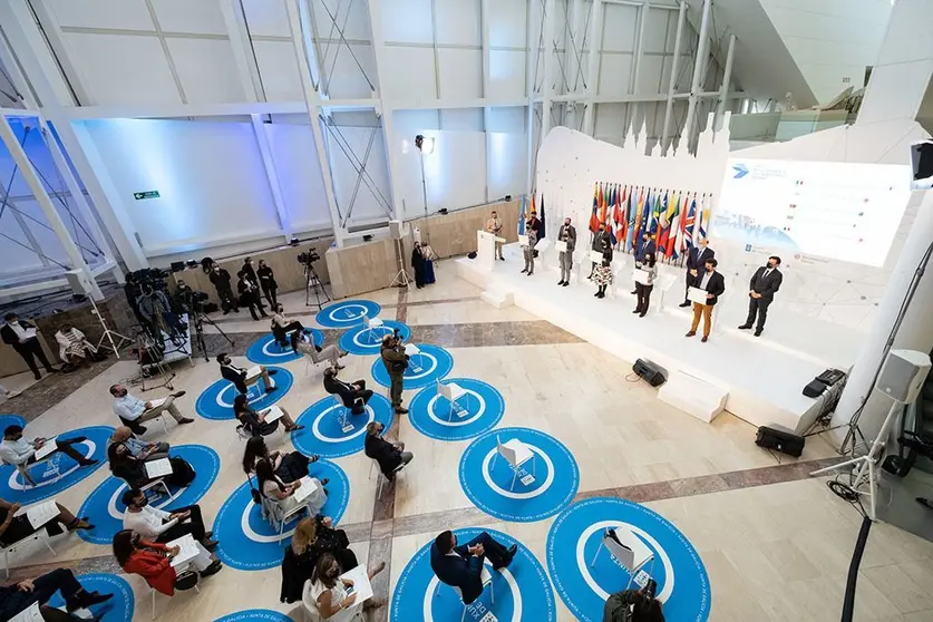 O presidente do Goberno galego participou no encontro cos beneficiarios das Bolsas de Excelencia Mocidade Exterior (Beme).