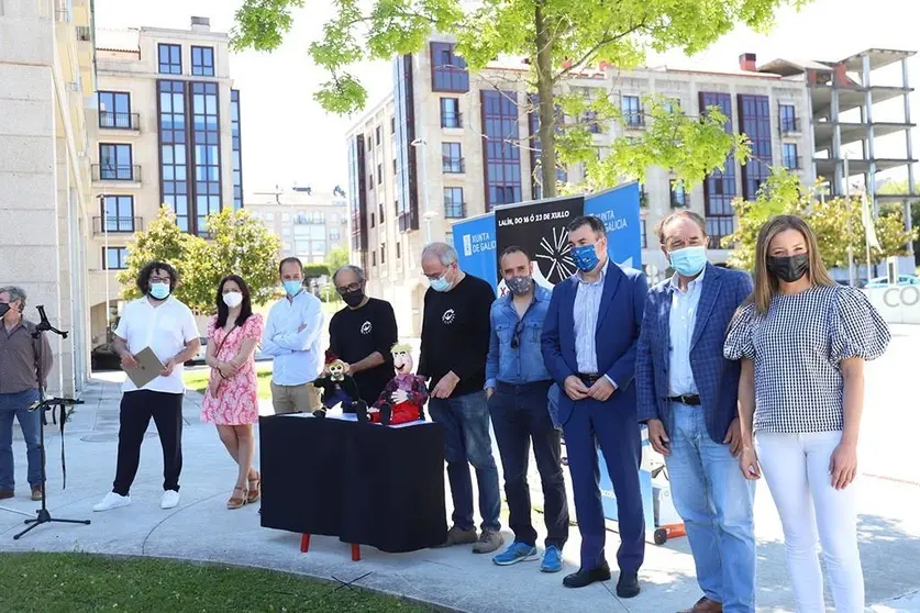 El conselleiro de Cultura y el alcalde de Lalín, José Crespo, visitan los ensayos previos al Festival y Academia Internacional de Clarinete de Galicia 2021 que arranca hoy en la capital del Deza.