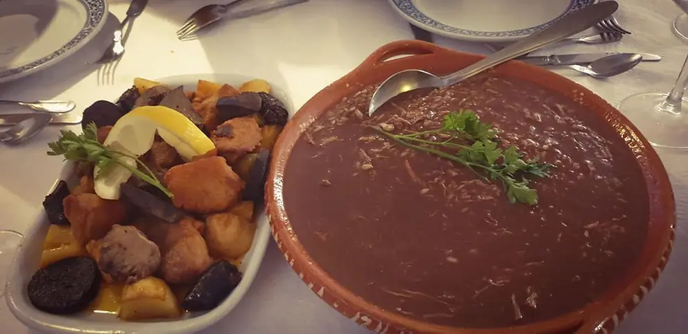 Arroz de Sarrabulho á moda de Ponte de Lima.