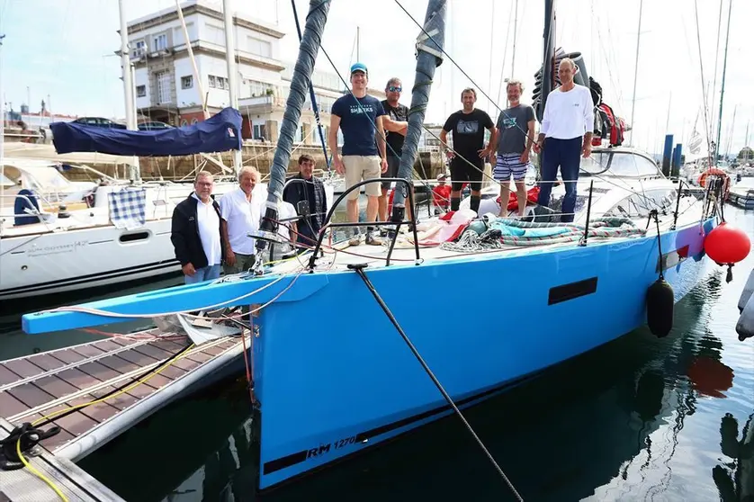  El Krill de Santiago Orlando del Real Club Náutico de San Sebastián a su llegada a La Coruña. PADRO SEOANE.