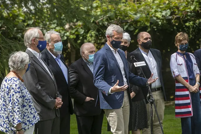 O vicepresidente primeiro da Xunta, Alfonso Rueda, asiste á reunión do Comité Internacional de Expertos do Camiño de Santiago.