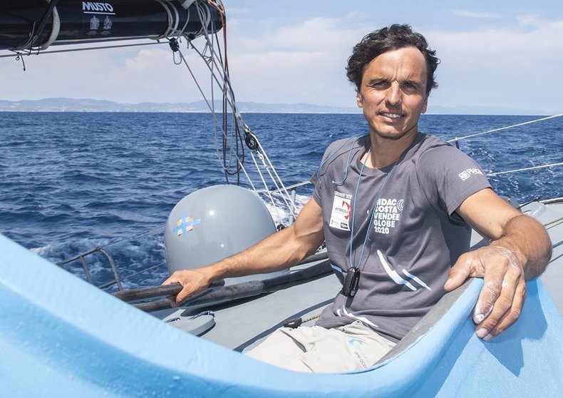 El deportista catalán Didac Costa  se convirtió este año en el primer navegante español que consigue circunnavegar el planeta dos veces sin escalas ni ayuda externa©MARC GONZÁLEZ ALOMA