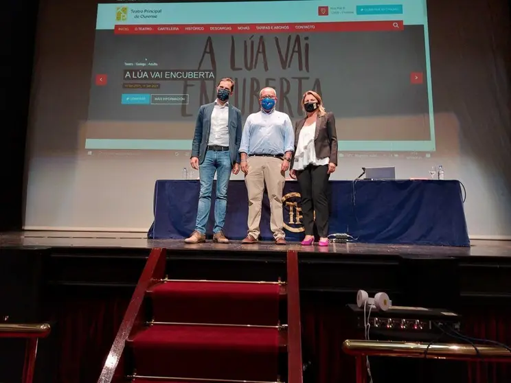 En un acto compartido con el vicepresidente segundo de la Diputación Provincial de Ourense, César Fernández, y con la directora del Teatro Principal, Olga Mojón, el representante de la Consellería de Cultura, Educación y Universidad explicó que parte de esta programación se enmarca en el calendario de la Red Gallega de Teatros y Auditorios (RGTA).