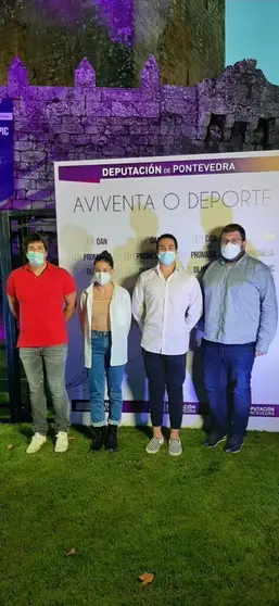 Pablo Cabana, Iria Lemos e Sofía Carballo.