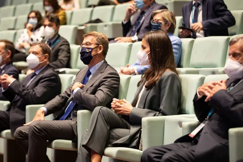El presidente de la Xunta acompañó a la Reina Letizia en la inauguración del IX Congreso Internacional sobre Nutrición y Salud FAO-Conxemar.