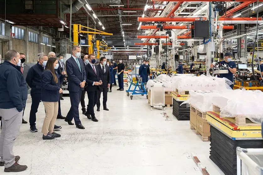 El rey Felipe VI en el Grupo Setellantis.
