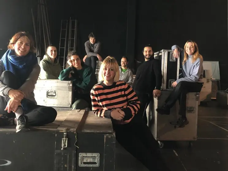 O equipo artístico e de interpretación prepara a posta en escena da obra creada a partir da dramaturxia de AveLina Pérez, que se estreará en abril no Salón Teatro.