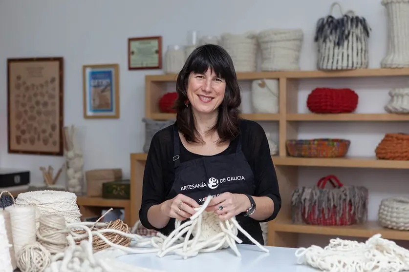 La artesana Idoia Cuesta.