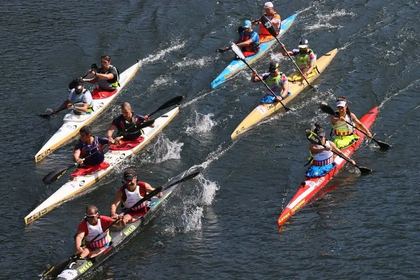 La Gold River Race logró hacer realidad la gran regata atravesando Galicia por el Sil y el Miño. PEDRO SEOANE. 