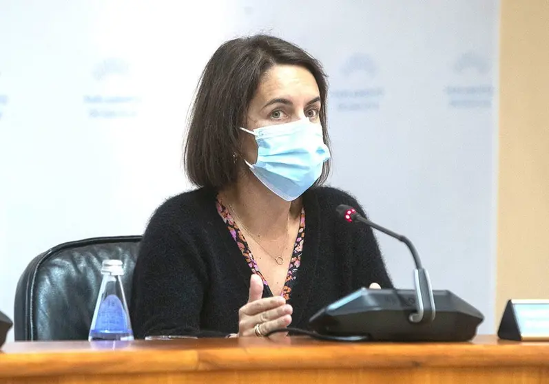 La directora de la Agencia Gallega de Innovación (Gain), Patricia Argerey, compareció esta mañana en el Parlamento para presentar la Estrategia de consolidación del sector biotecnológico 2021-2025.