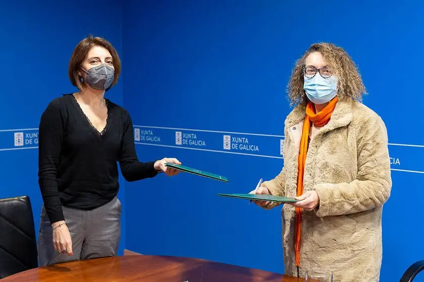 A conselleira de Medio Ambiente, Territorio e Vivenda e a alcaldesa asinaron un convenio de colaboración no marco do Fondo de Cooperación.