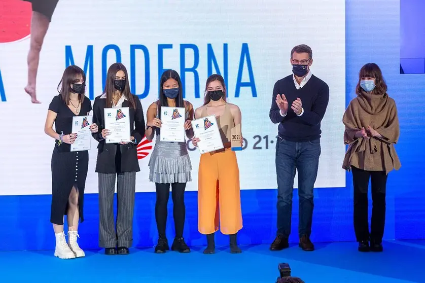 El presidente de la Xunta participó esta mañana en la entrega de los premios Xuventude Crea 2021.