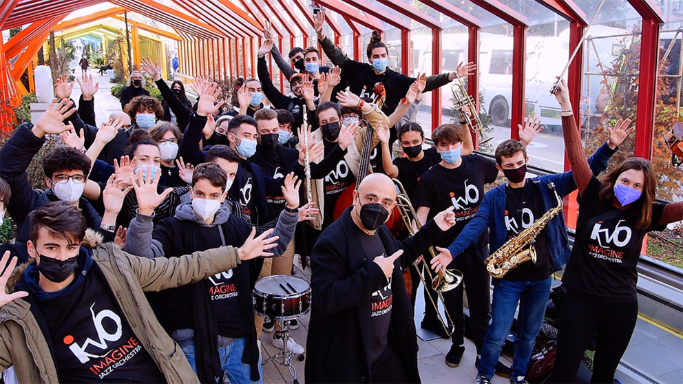 Imagine Jazz Orchestra durante su presentación en Vigo.