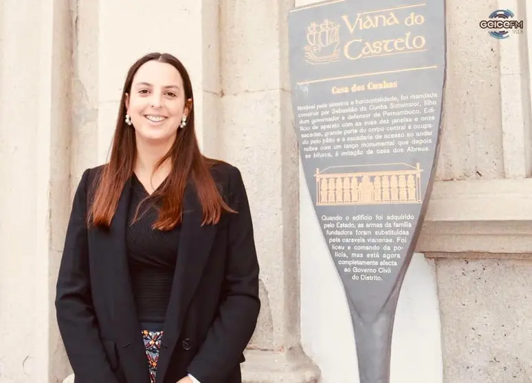 Joana Mendes, a cabeça de lista do CDS às Legislativas de 2022 em Viana do Castelo.