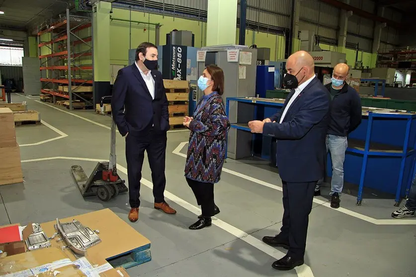 La directora de la Agencia Gallega de Innovación (Gain), Patricia Argerey, visitó las instalaciones de esta empresa en Tui.