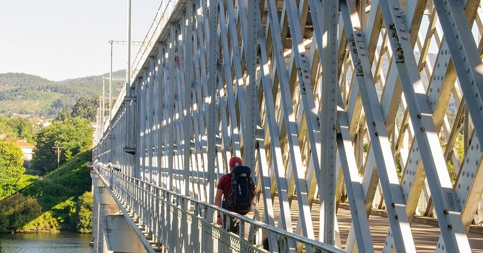 Ponte Internacional que comunica Valença con Tui. 