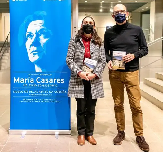 Ohanna Silberstein, codirectora da Maison Maria Casarès, quien inaugurou este mércores o ciclo 'María Casares. Do exilio  ao escenario',