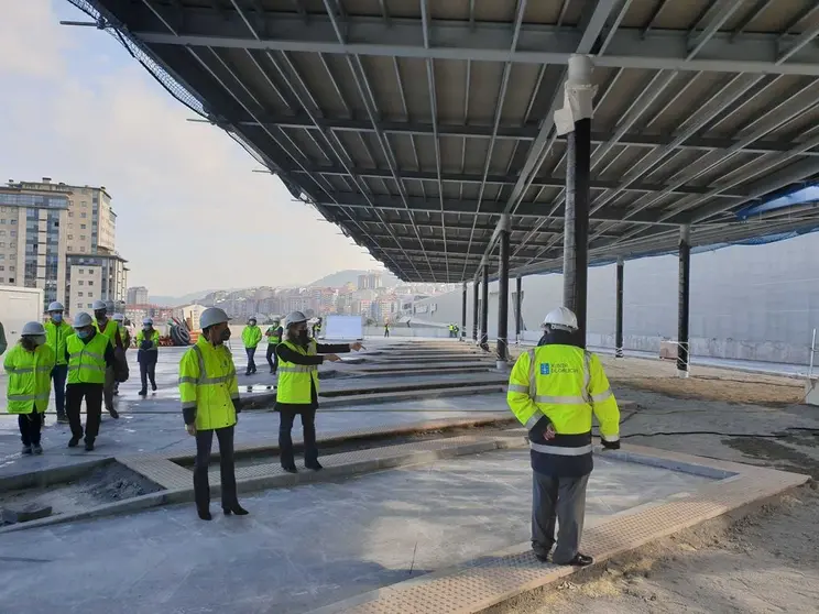 a  conselleira de Infraestruturas e Mobilidade, coa delegada da Xunta en Vigo, Marta Fernández-Tapias, supervisou o avance destes traballos, cuxa execución se sitúa no 90%.