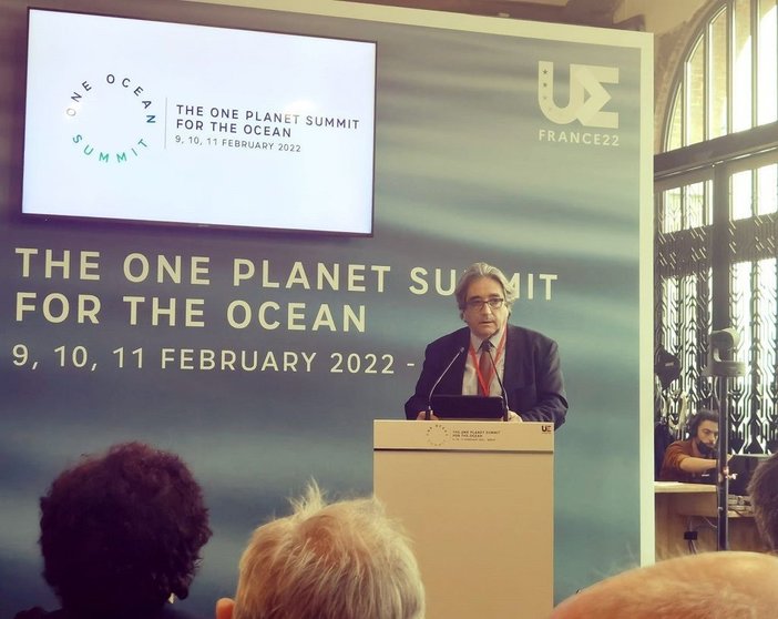 El Ministro del Mar, Ricardo Serrão Santos, participó en varios paneles de la Cumbre One Ocean, en Brest, Francia, 10 y 11 de febrero.