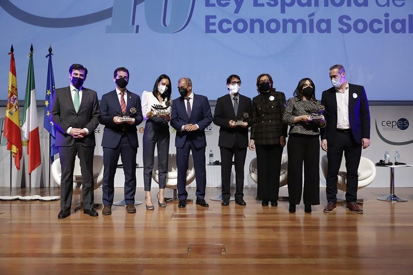 A conselleira de Emprego e Igualdade, María Jesús Lorenzana, interveu en Madrid, no acto do 10º aniversario da Lei de economía social.